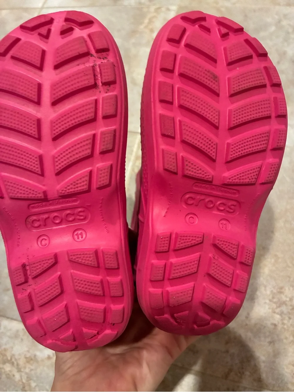 GUC Crocs Hot Pink Girl’s Waterproof Boots